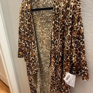 Leopard print lularoe Shirley cover up